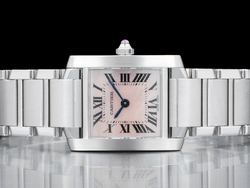 Cartier Tank Francaise Lady 2384 Quadrante Rosa Romani